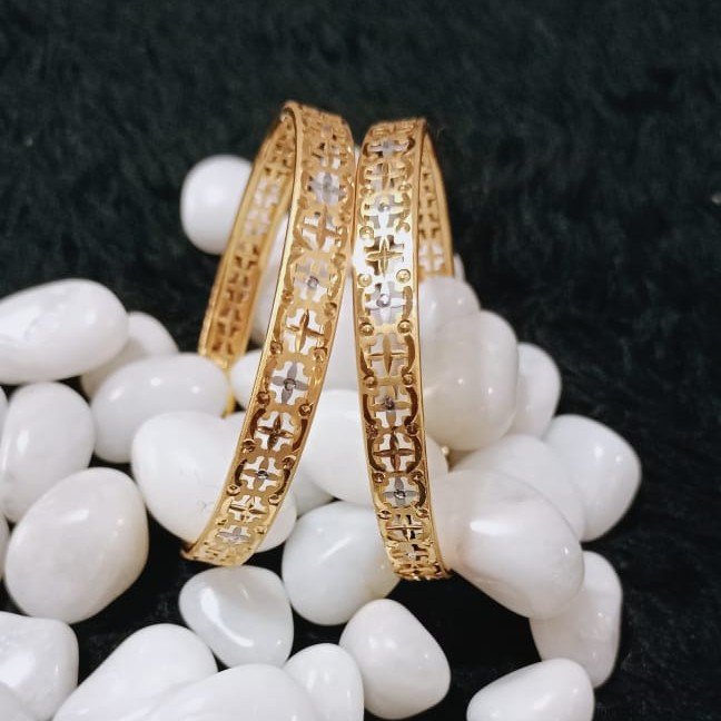 916 Gold Stylish Copper Kadli Bangle