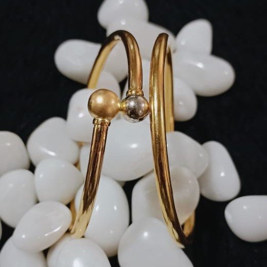 916 Gold Ball Pipe Kadli Bangle