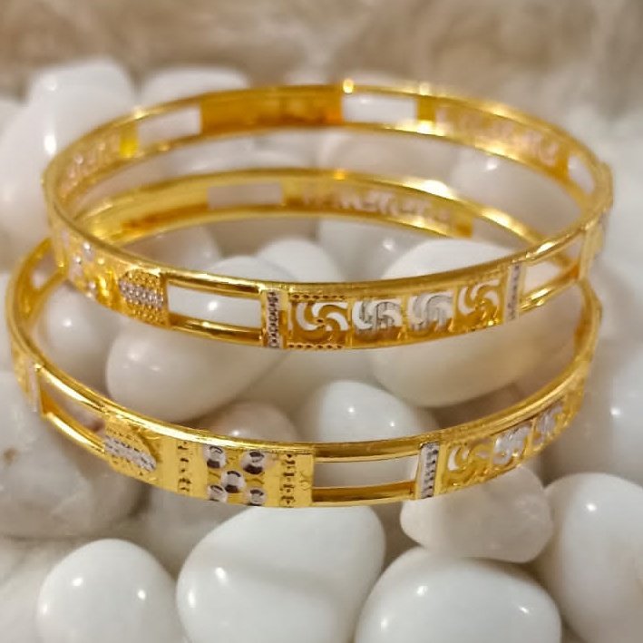 22KT Gold Fancy Special Occasion Copper Kadli Bangle SGB35