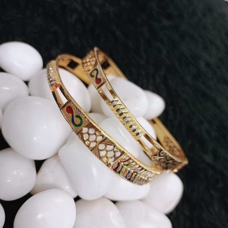 916 Gold Fancy Copper Kadli Bangle