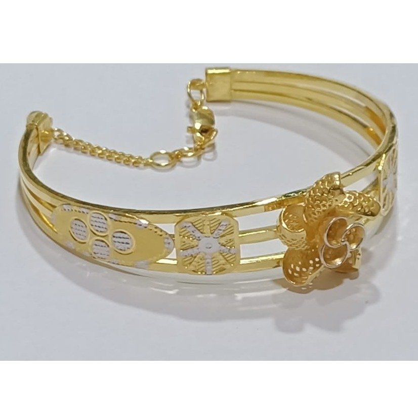 916 gold fancy floral design bracelet sg-b08
