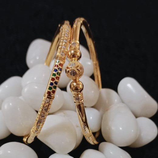 916 Gold Stunning Copper Kadli Bangle